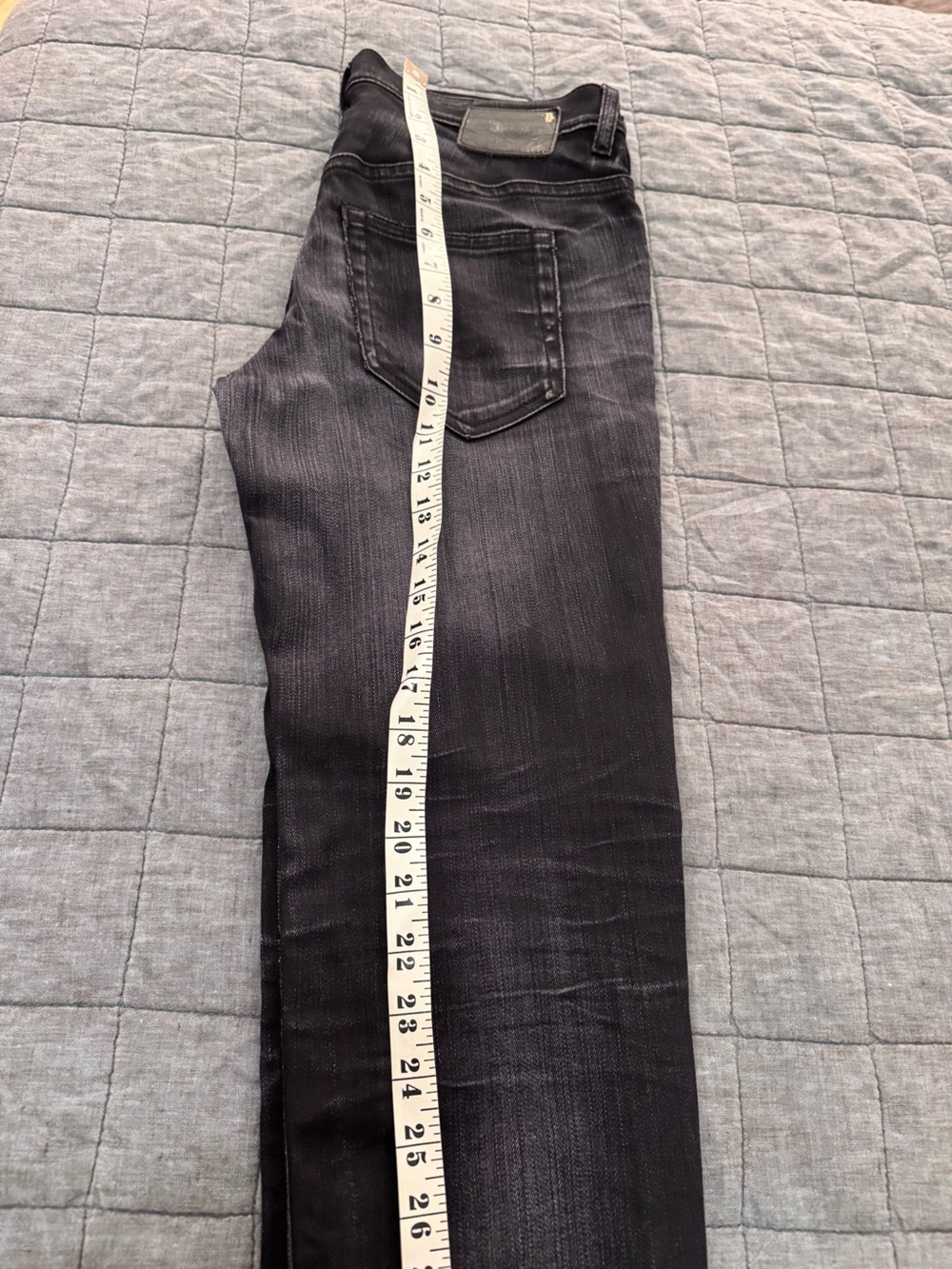 R13 Women's Black Washed Ankle Crop Jeans - Picture 13 of 13